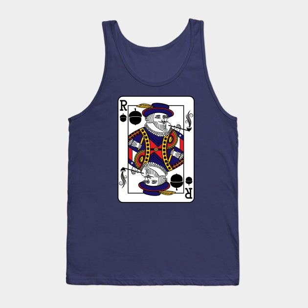 Sir Walter Raleigh Card Tank Top by DirtyMack